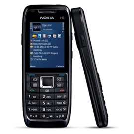 Nokia E51-1; ČERNÁ
